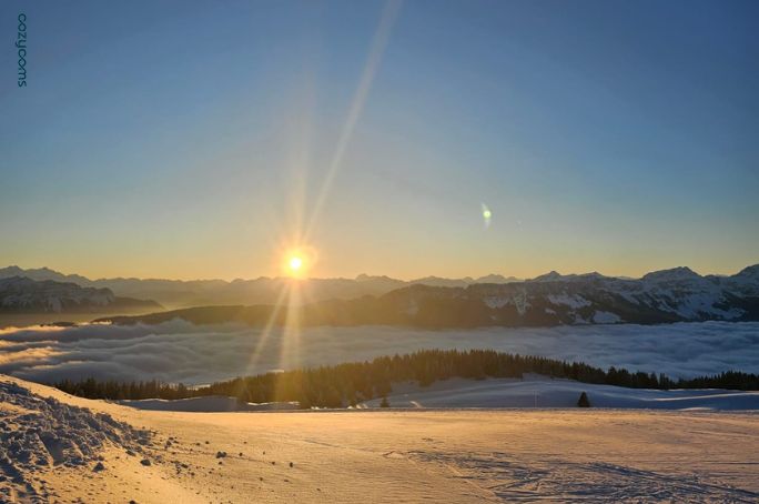 Lever de soleil au Semnoz
